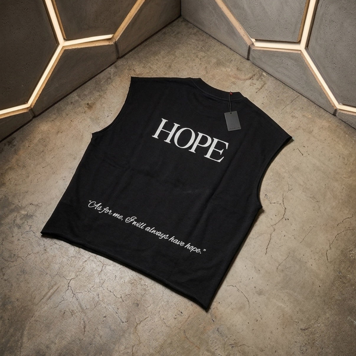 Pure Hope Boxy Tank – Black