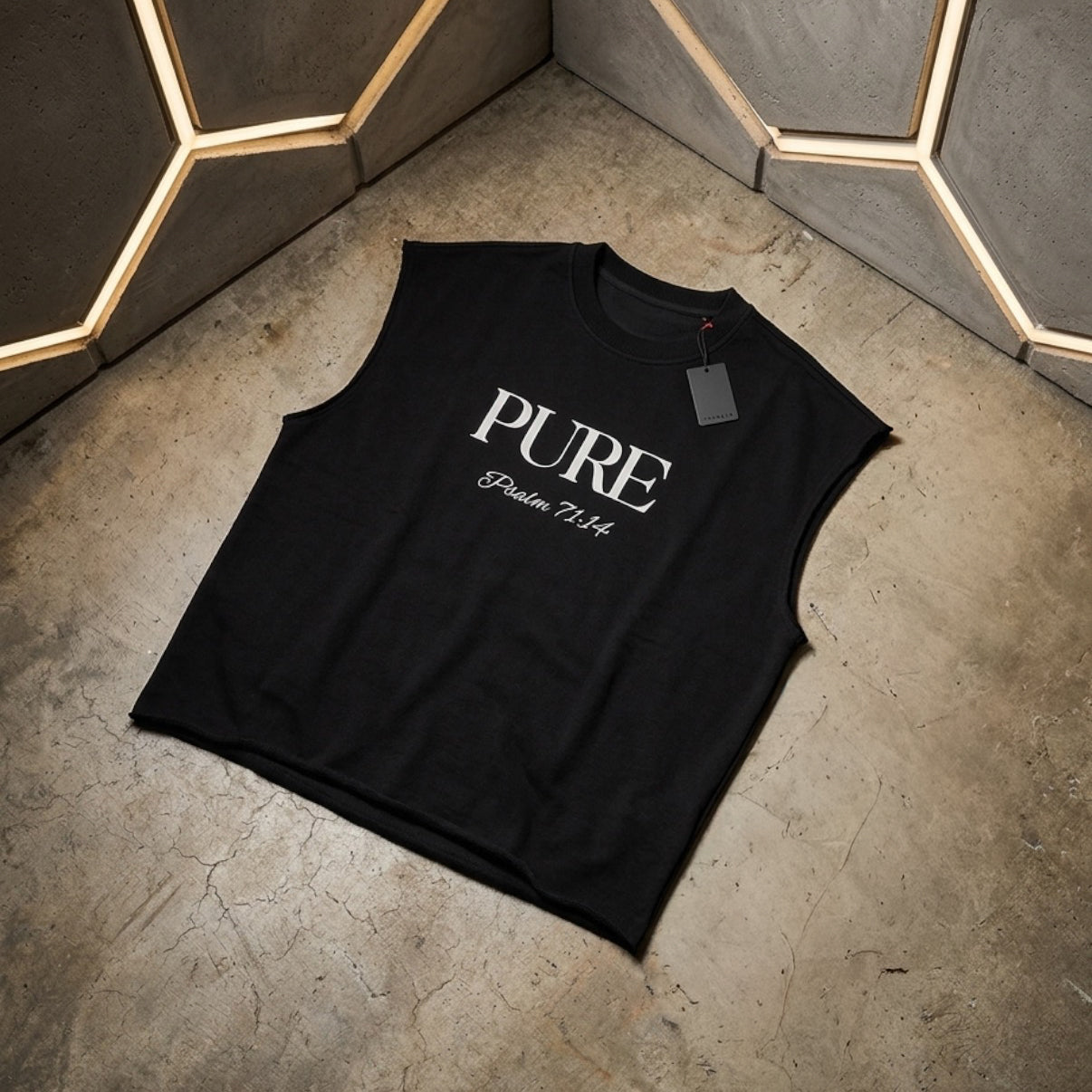 Pure Hope Boxy Tank – Black