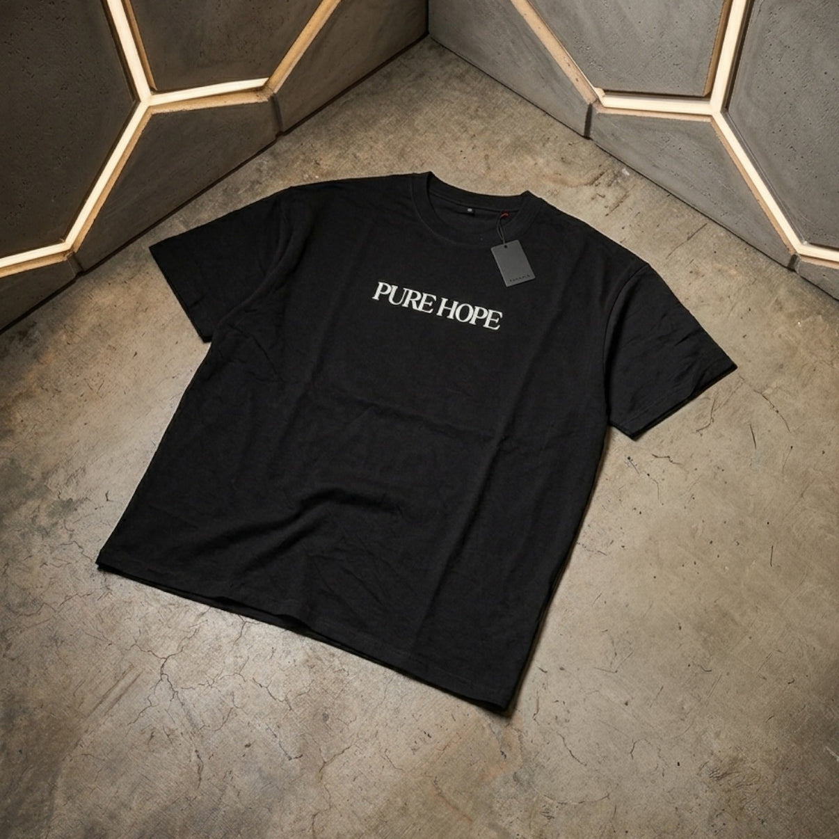 Pure Hope Oversized Tee – Black