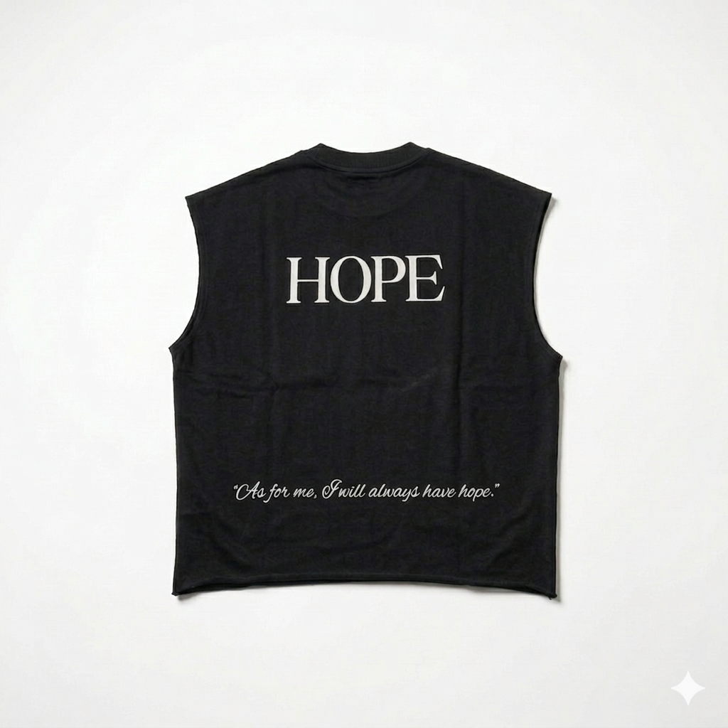 Pure Hope Boxy Tank – Black